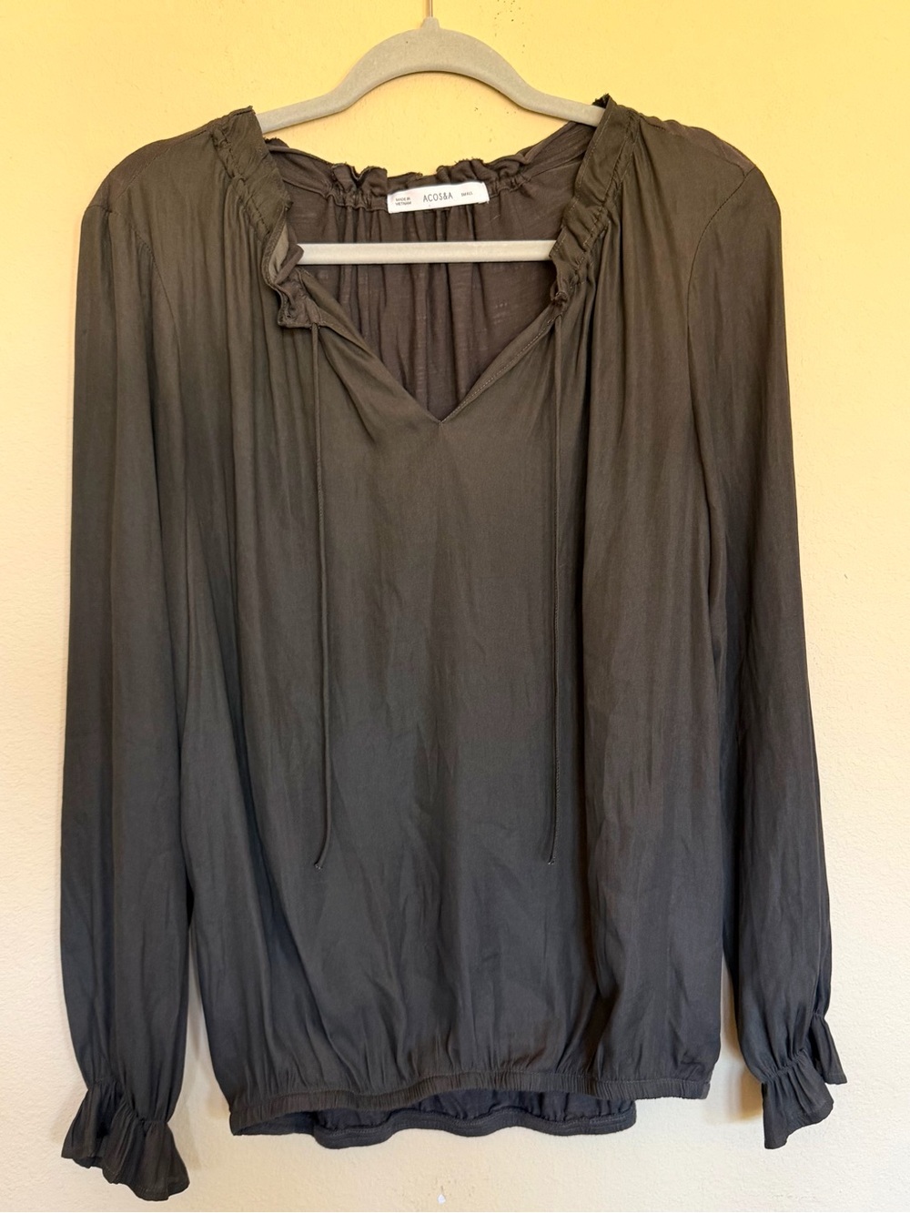 ACOS&A ruffle blouse size small